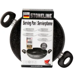 STONELINE Servierpfanne 24 cm | Schwarz