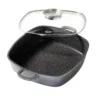STONELINE Servierpfanne Eckig 28 cm | mit Deckel