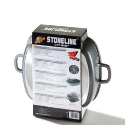 STONELINE Servierpfanne Eckig 28 cm | mit Deckel