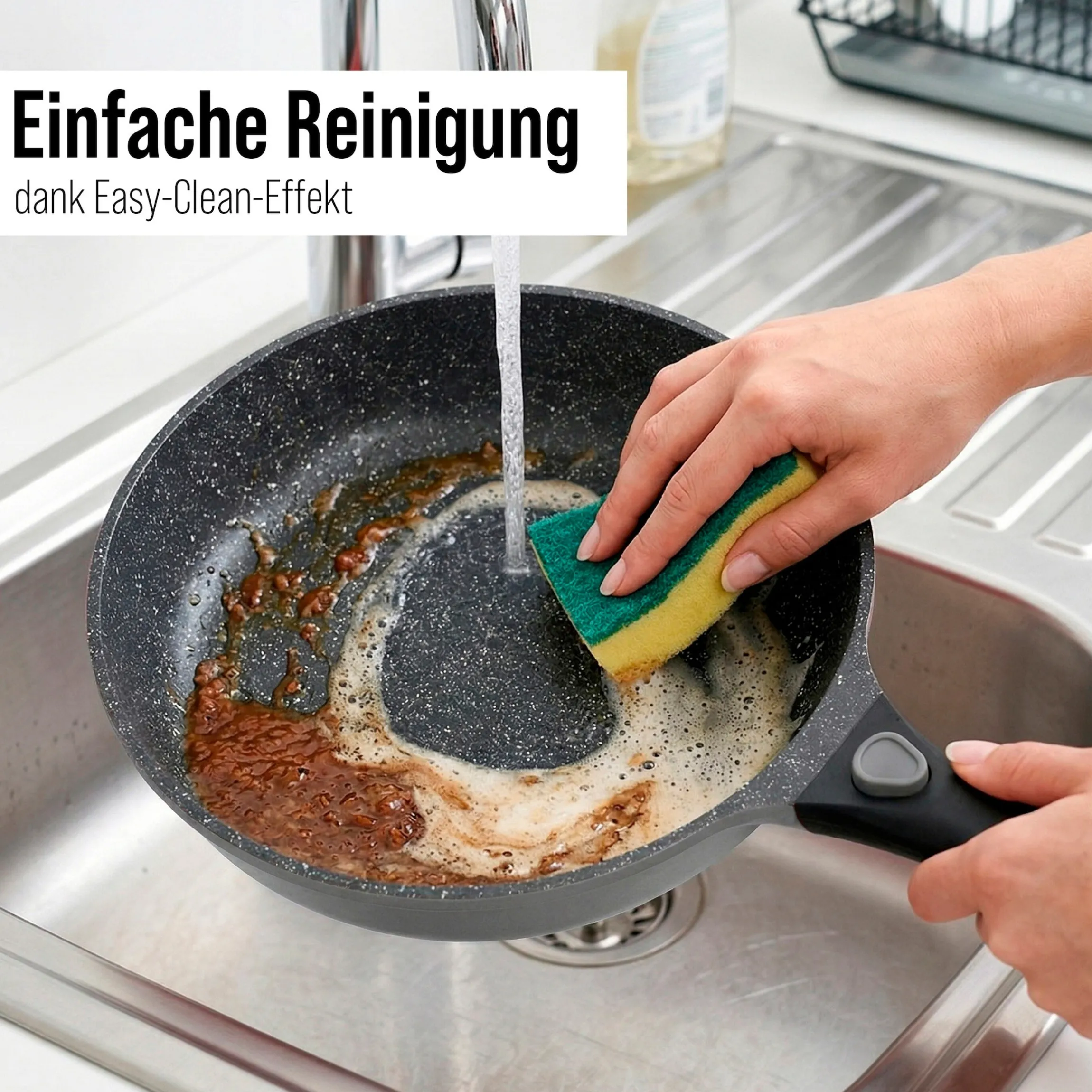 STONELINE SMART Bratpfanne 24 cm | ohne Deckel - Grau