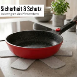 STONELINE SMART Bratpfanne 24 cm | ohne Deckel - Rot