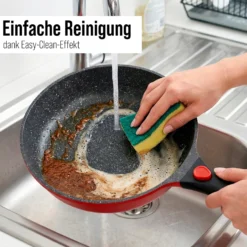 STONELINE SMART Bratpfanne 24 cm | ohne Deckel - Rot