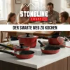 STONELINE SMART Bratpfanne 28 cm | ohne Deckel - Rot