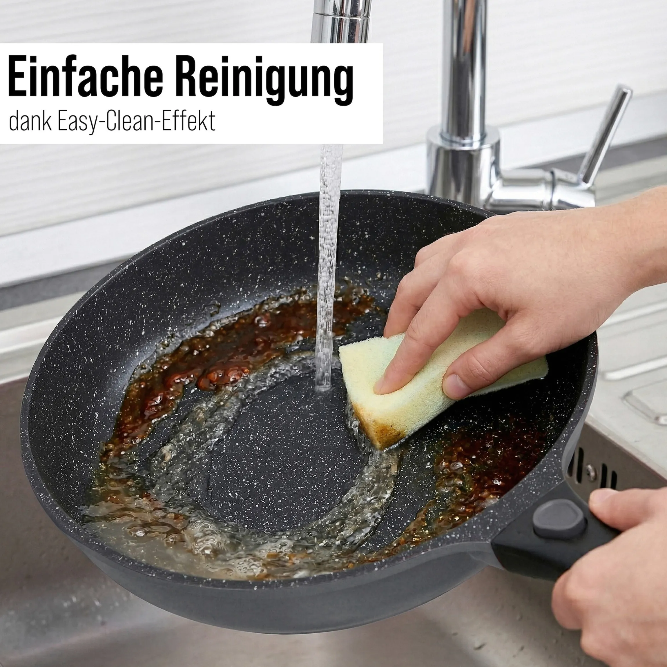 STONELINE SMART Bratpfanne 28 cm | ohne Deckel - Grau