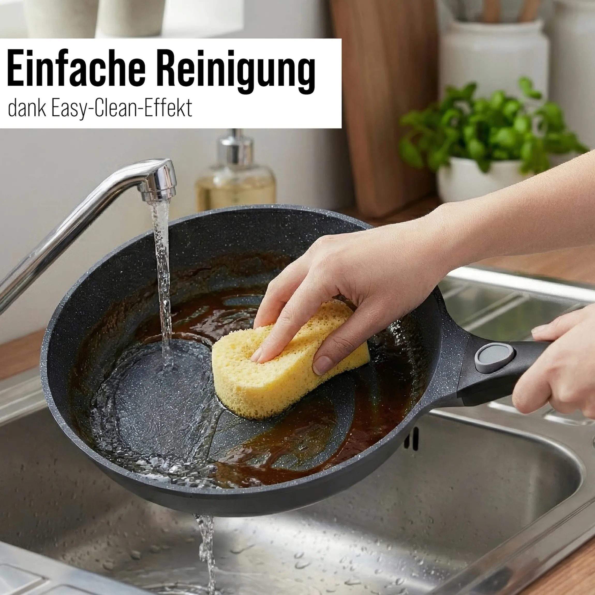 STONELINE SMART Kochgeschirr-Set 8-teilig 18/20/24 | mit Deckeln - Grau