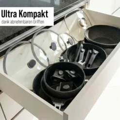 STONELINE SMART Pfannen-Set 2-teilig 24/28 | ohne Deckel - Grau