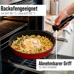 STONELINE SMART Pfannen-Set 6-teilig 20/24/28 | ohne Deckel - Rot