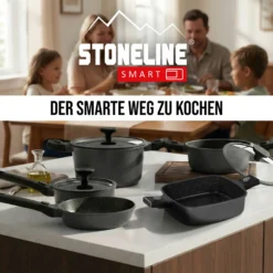 STONELINE SMART Servierpfanne Eckig 24 cm | mit Deckel
