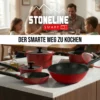 STONELINE SMART Wokpfanne 30 cm | mit Deckel - Rot