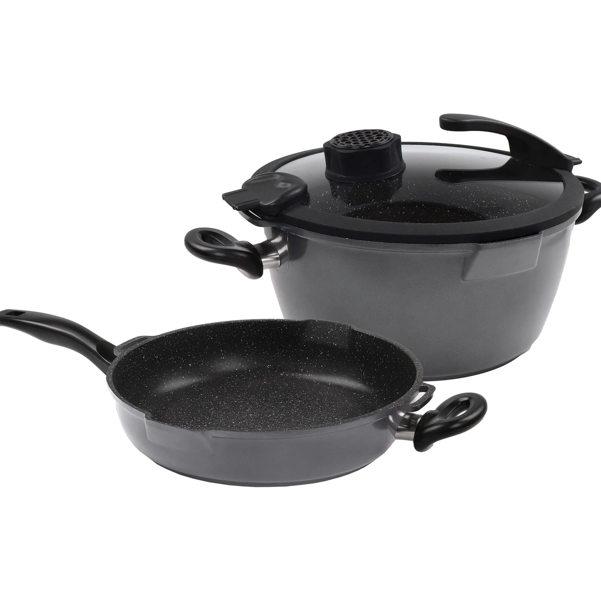 STONELINE SMELL WELL FUTURE Kochgeschirr-Set 4-teilig 24 cm | mit Deckel