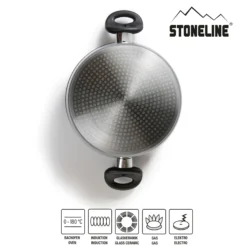 STONELINE Topf-Set 6-teilig 16/20/24 | mit Deckeln