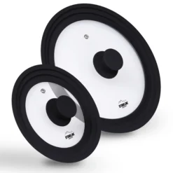 STONELINE Universal Glasdeckel Set 16/18/20 und 24/26/28 | Schwarz