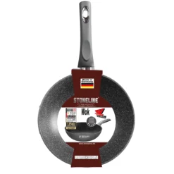 STONELINE Wok 30 cm | Grau