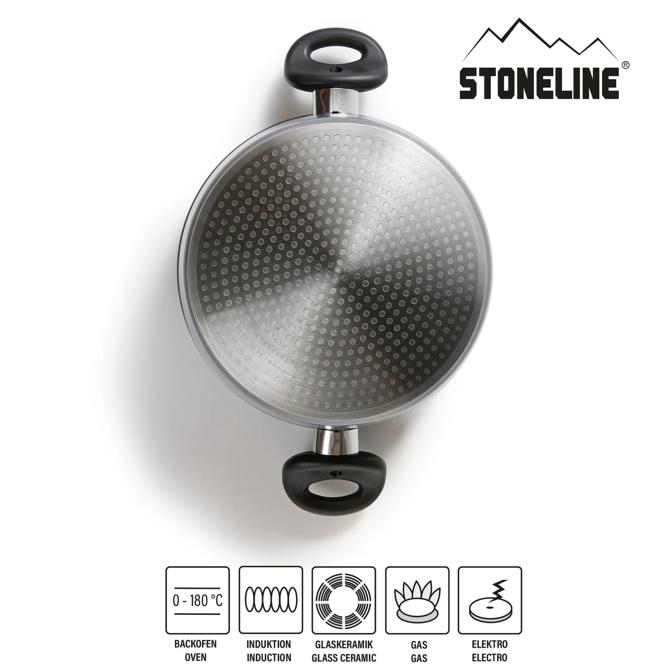 STONELINE XXL Kochtopf 28 cm | mit Deckel