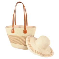 Strandhut-Taschen-Set, 2-teilig