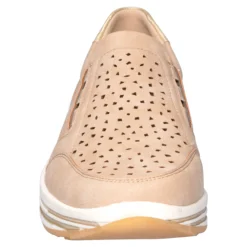 Stretch-Halbschuh mit Leder-Decksohle „Stefanie“ beige