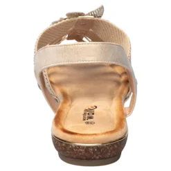 Stretch-Sandalette „Silke“ goldfarben