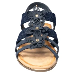 Stretch-Sandalette „Silke“ marine