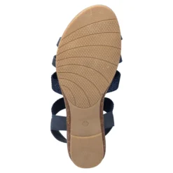 Stretch-Sandalette „Silke“ marine