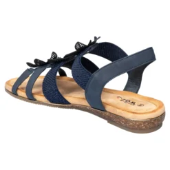 Stretch-Sandalette „Silke“ marine