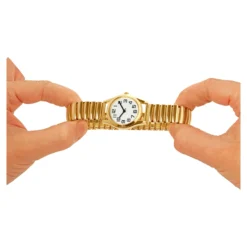 Stretch-Seniorenuhr Set Damen und Herren