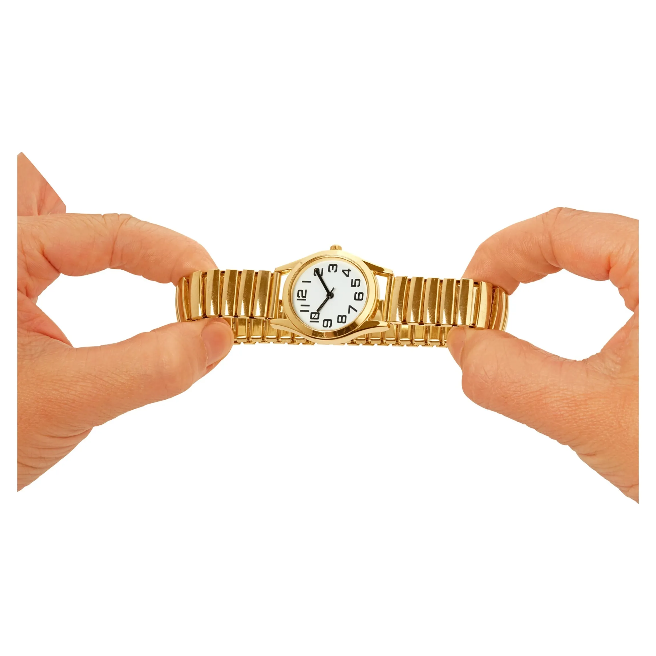 Stretch-Seniorenuhr Set Damen und Herren