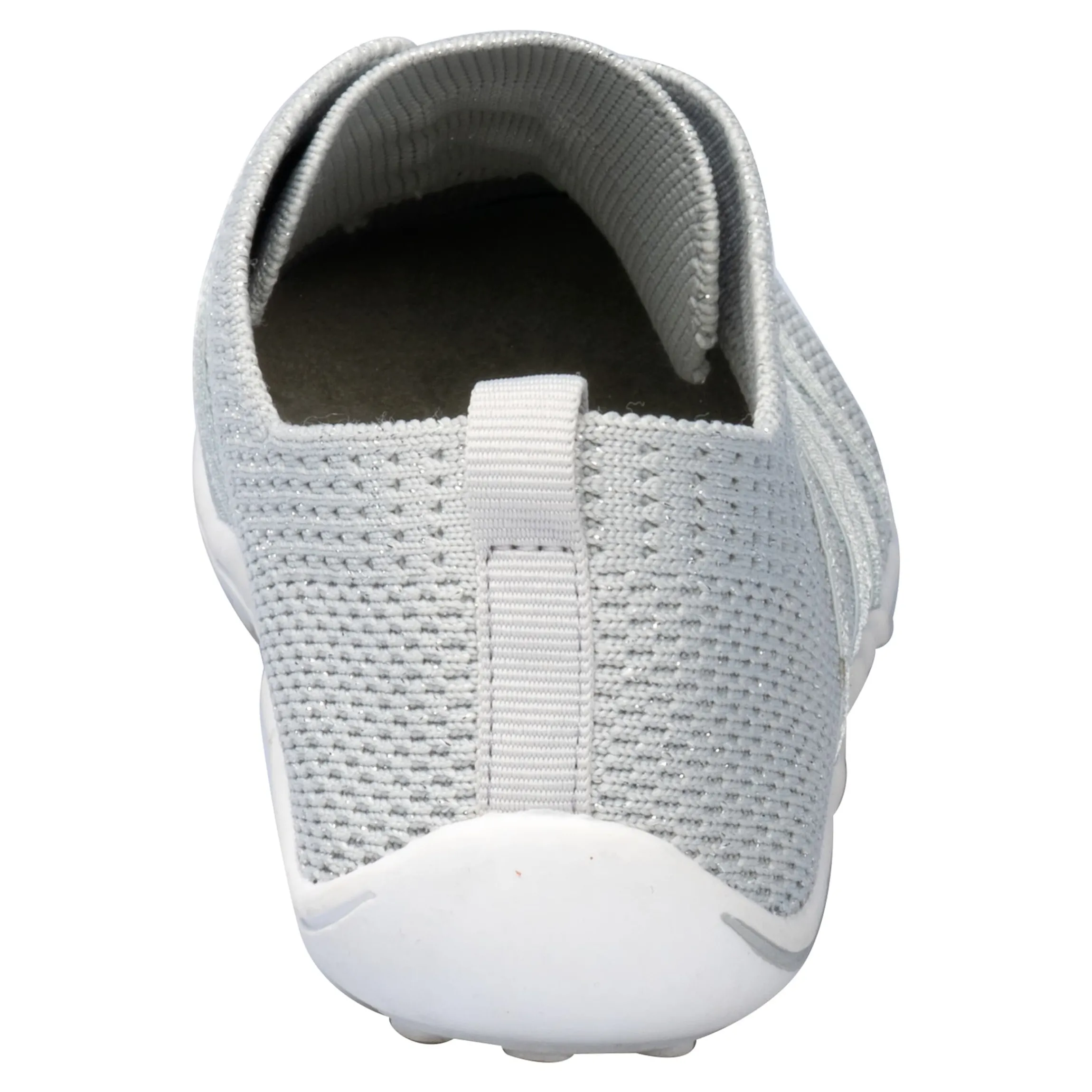 Stretch-Sneaker "Barfuß" silbergrau