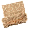 Stuhlhusse „Ornamente“, 2 Stück beige