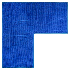 Super-Soft-Badematte „eckig“ blau