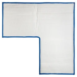 Super-Soft-Badematte „eckig“ blau