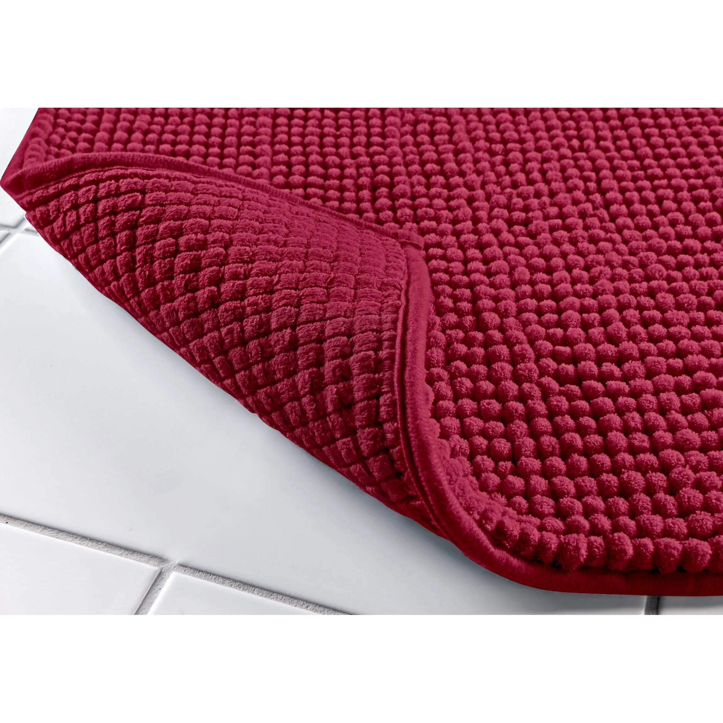 Super-Soft-Badematte, 80x50 cm bordeaux