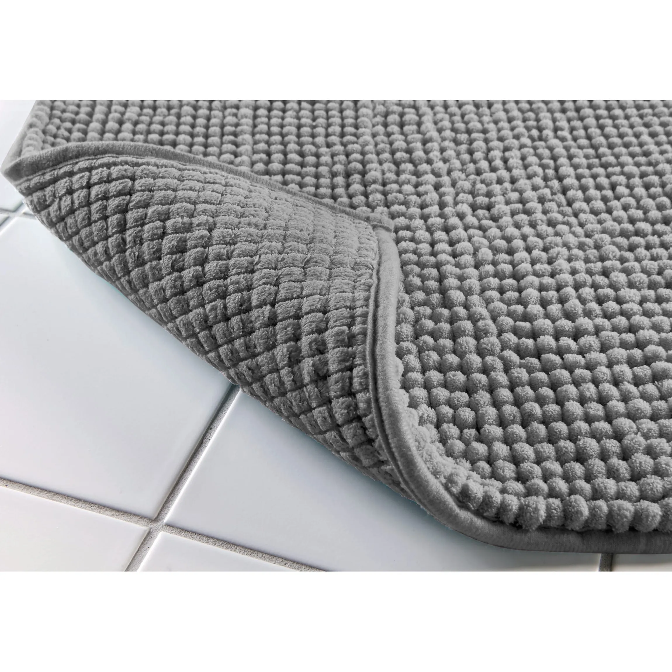 Super-Soft-Badematte, 80x50 cm grau