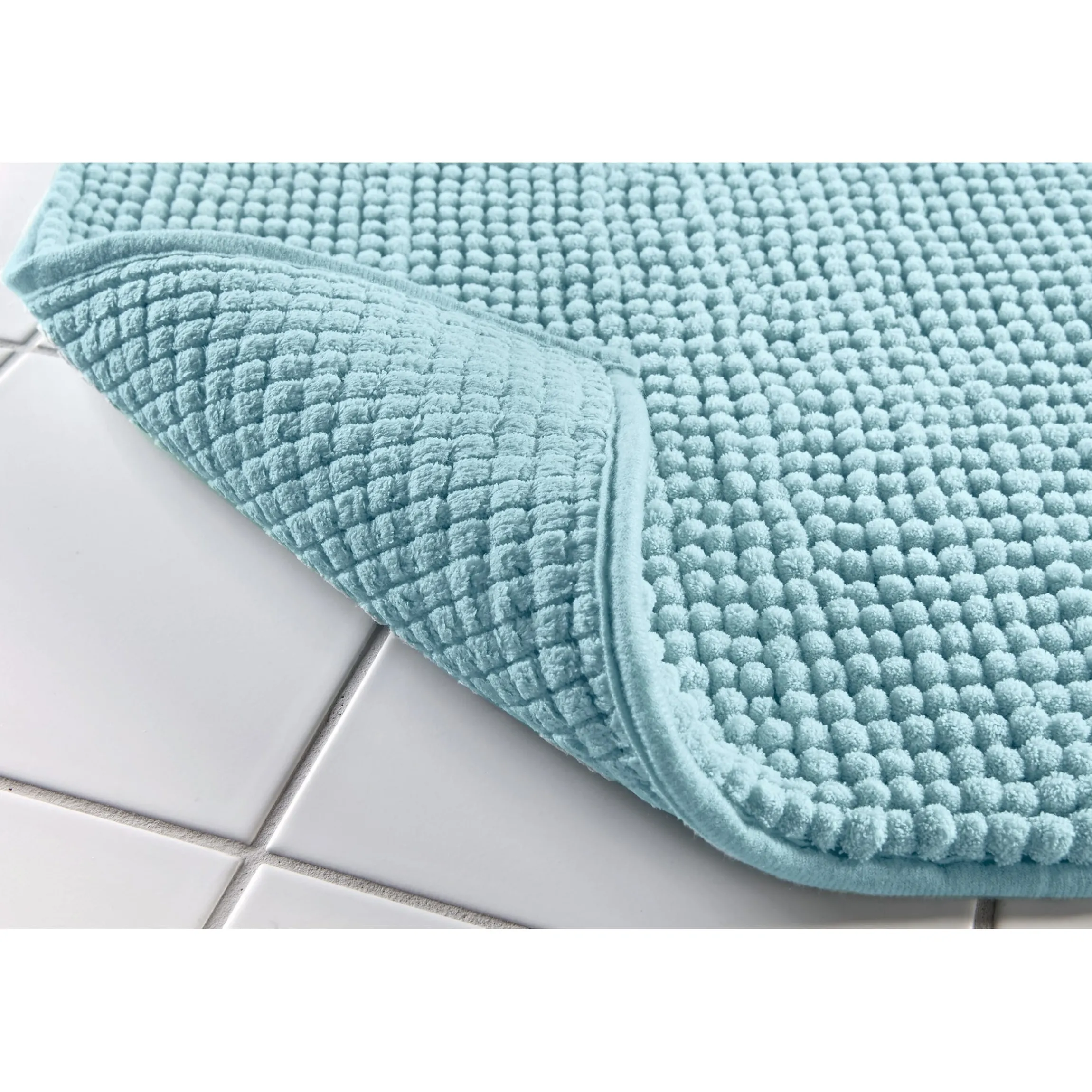 Super-Soft-Badematte, 80x50 cm hellblau