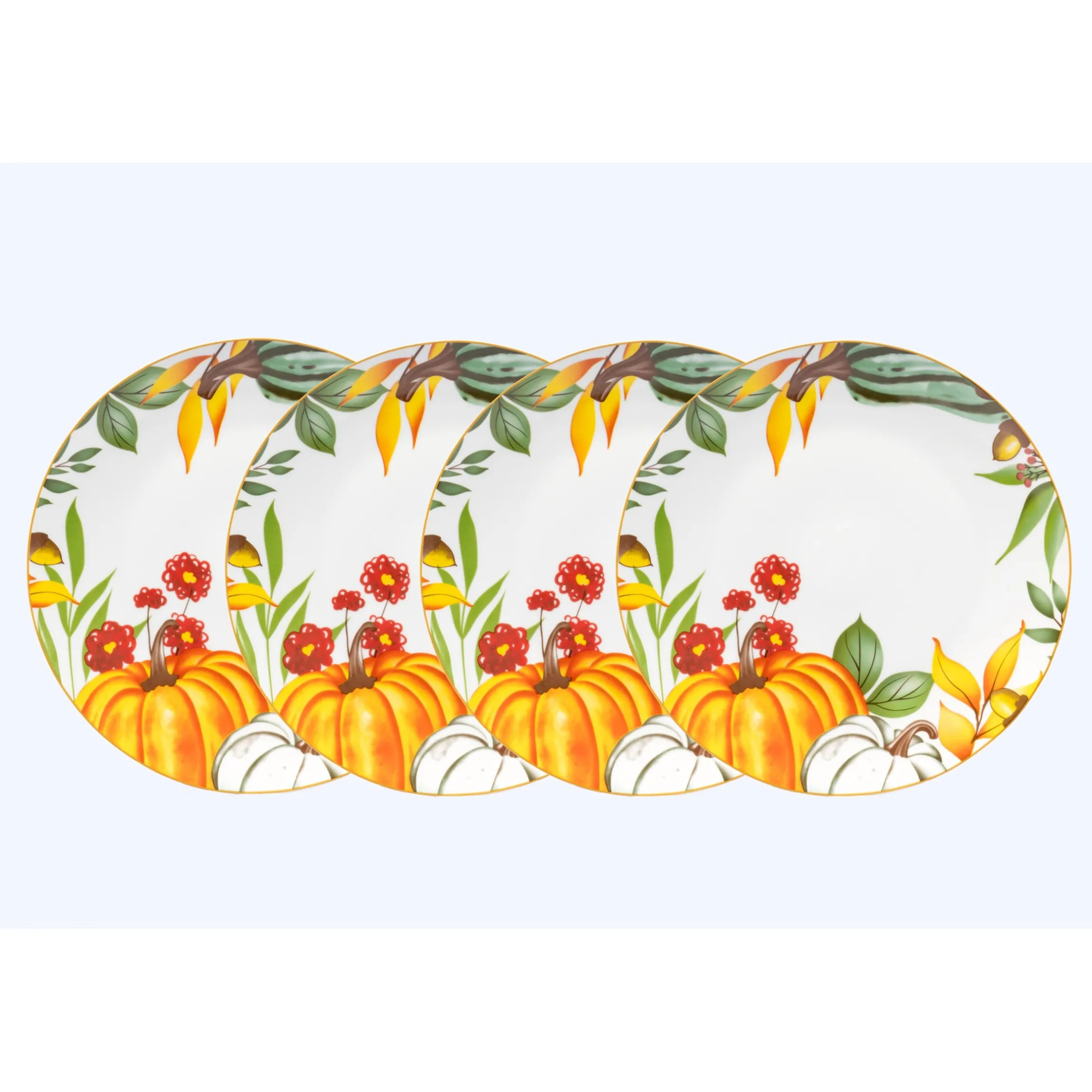 Suppen- & Speiseteller-Set "Goldener Herbst", 8-teilig