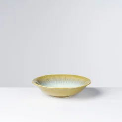 Suppenteller-Set, Steinzeug Flussufer blau, grün, weiß