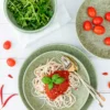 Suppenteller-Set, Steinzeug Moos'N'Stein Grün