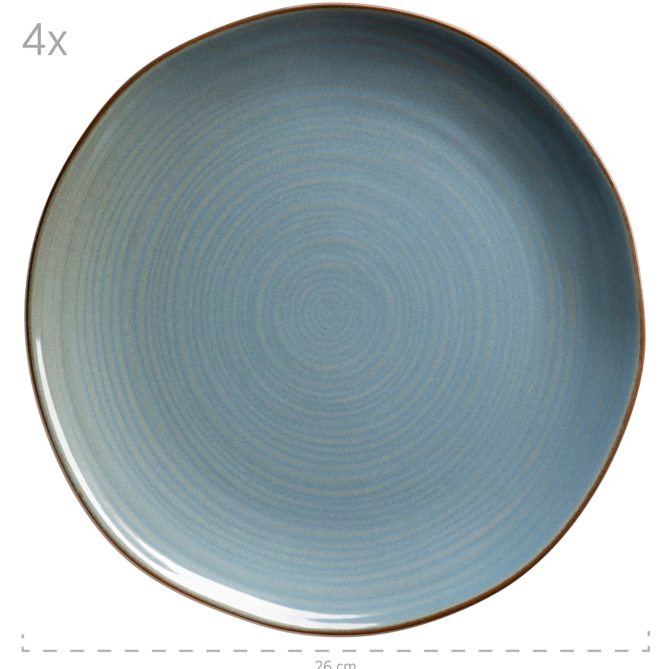 Tafelservice, Keramik Nottingham Blau
