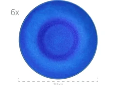 Tafelservice, Keramik OSSIA Sand, Hellblau