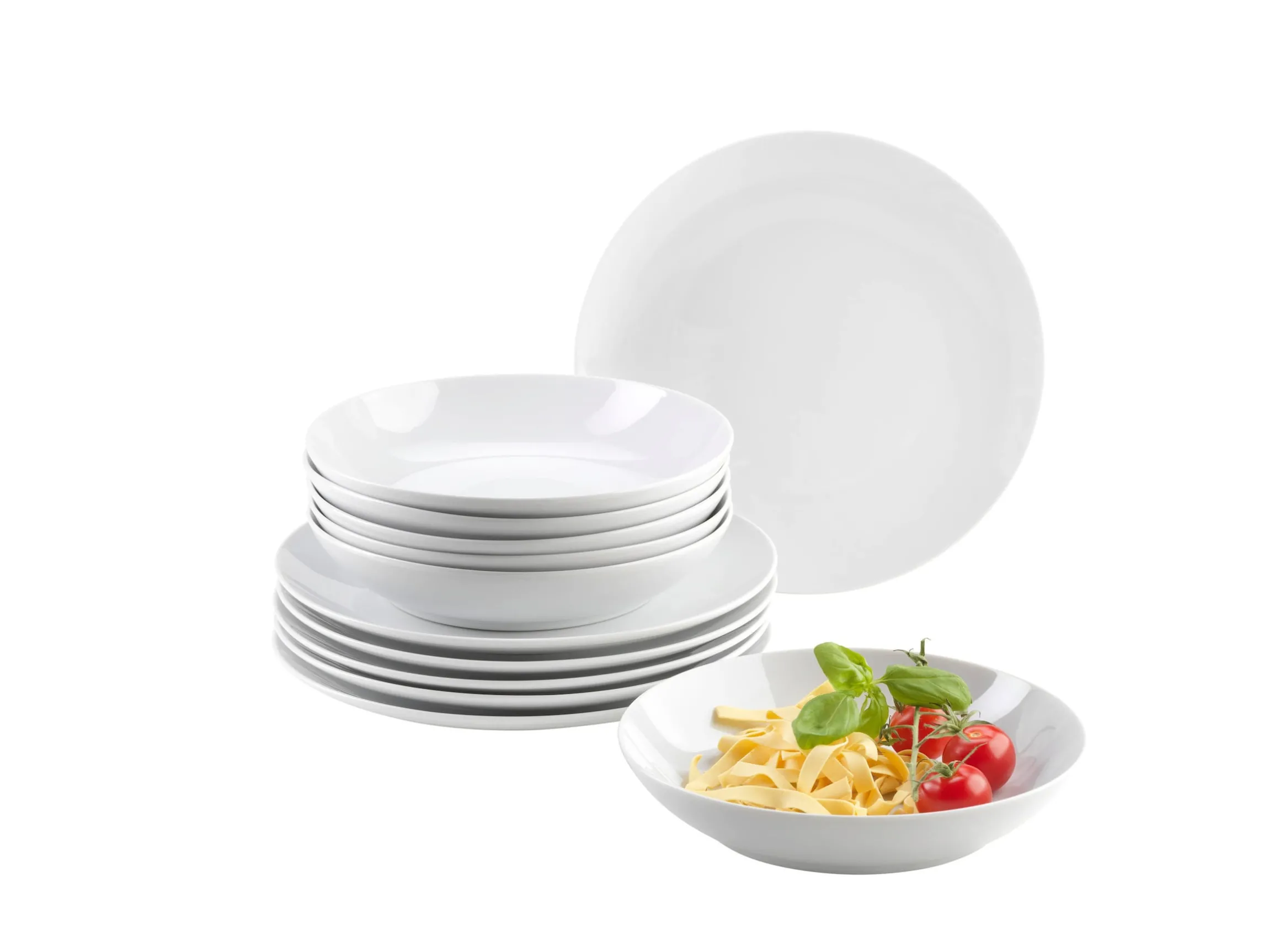 Tafelservice, Porzellan BARCA 6 x Speiseteller, 6 x Suppenteller