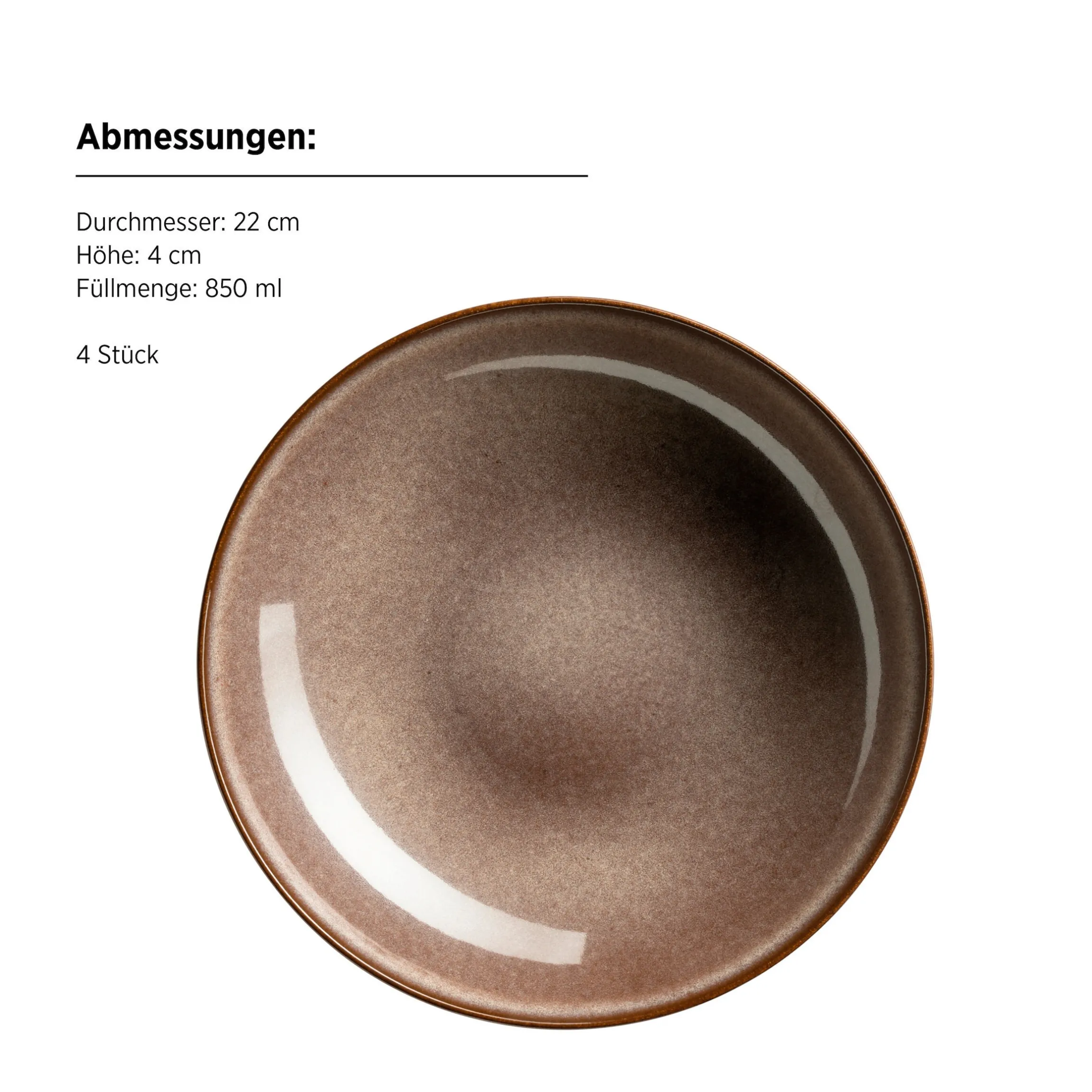 Tafelservice, Steinzeug Smoky's Braun