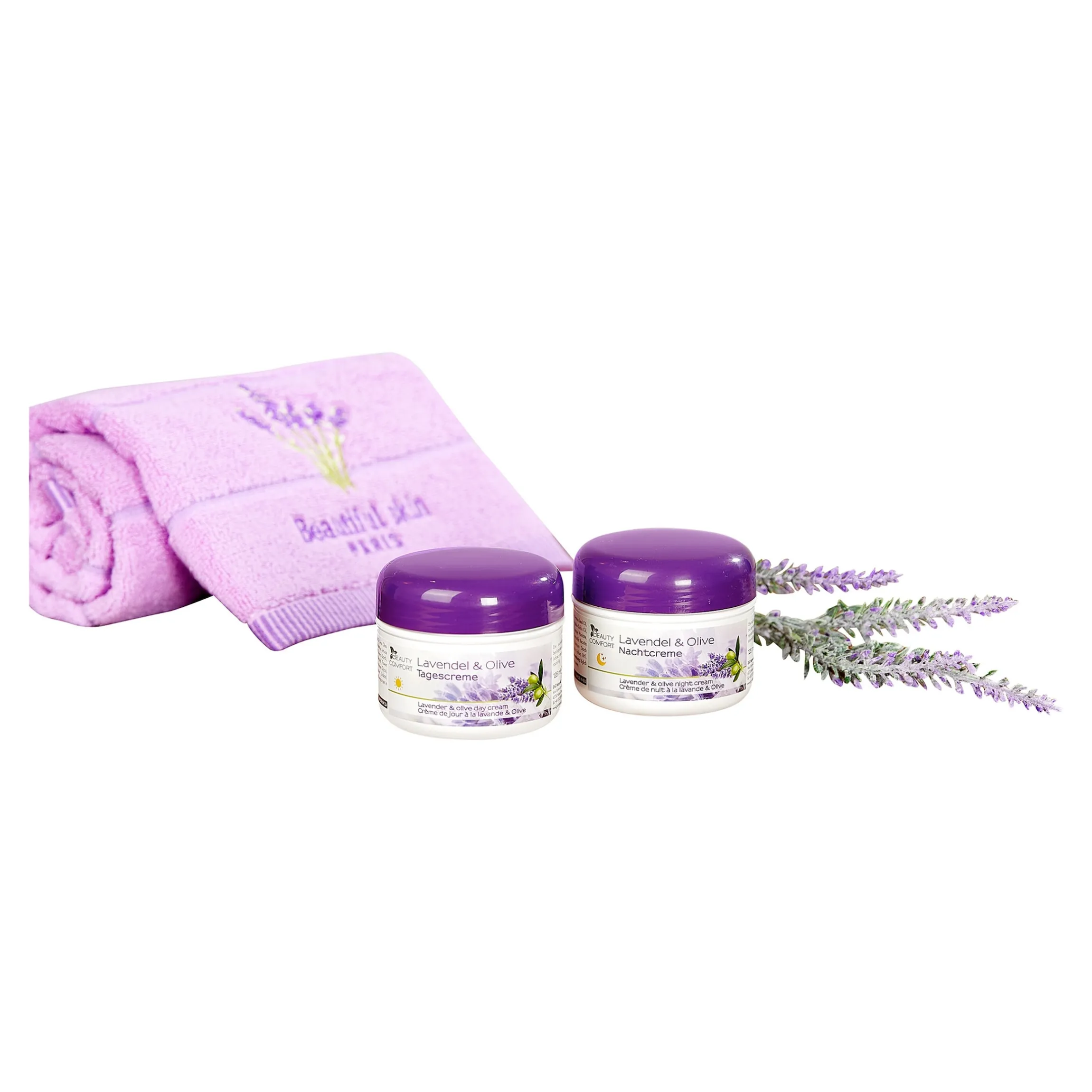 Tages- und Nachtcreme "Lavendel", 2 Stück je 125 ml