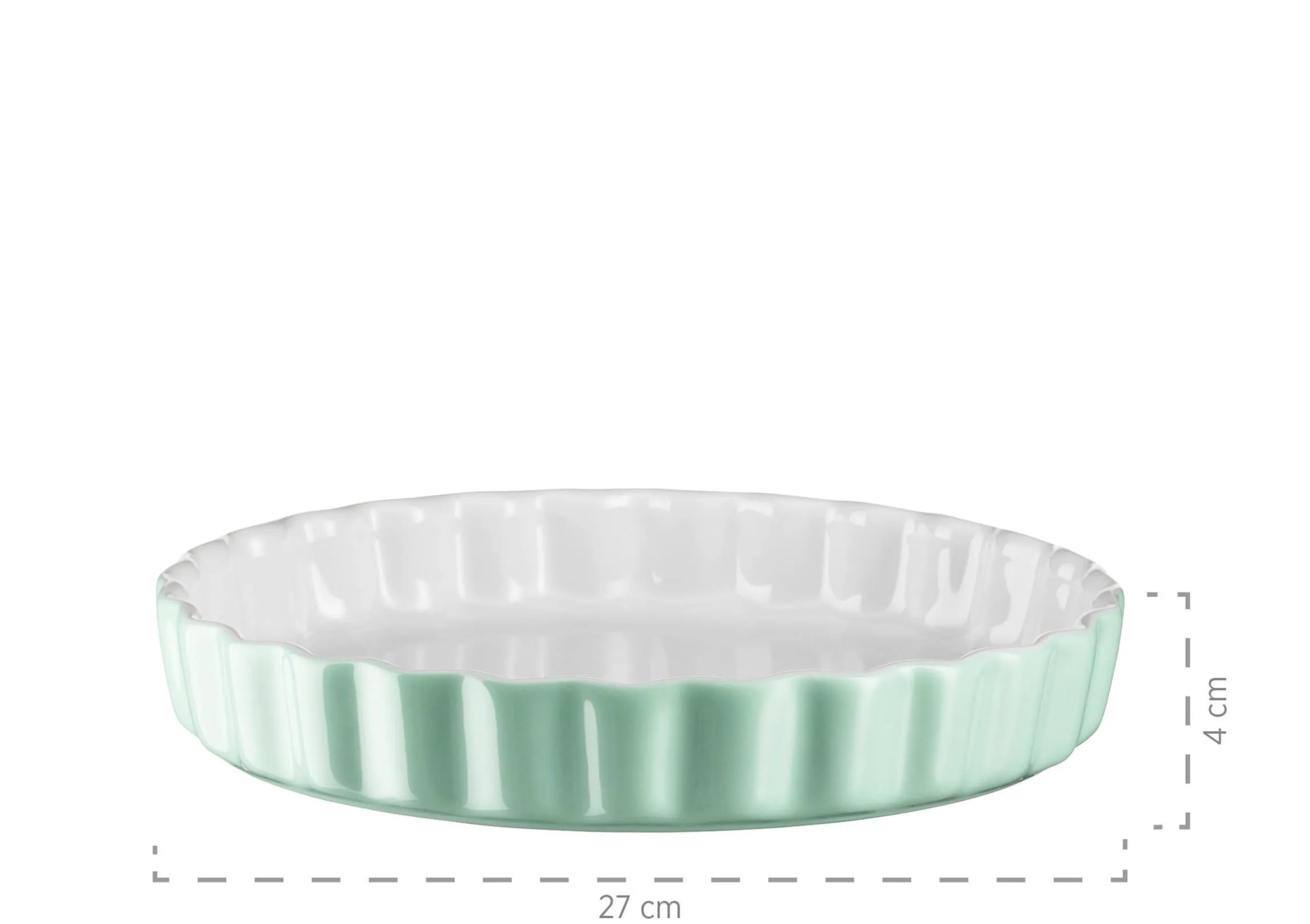 Tarteform 27 cm, Keramik KITCHEN TIME Grün