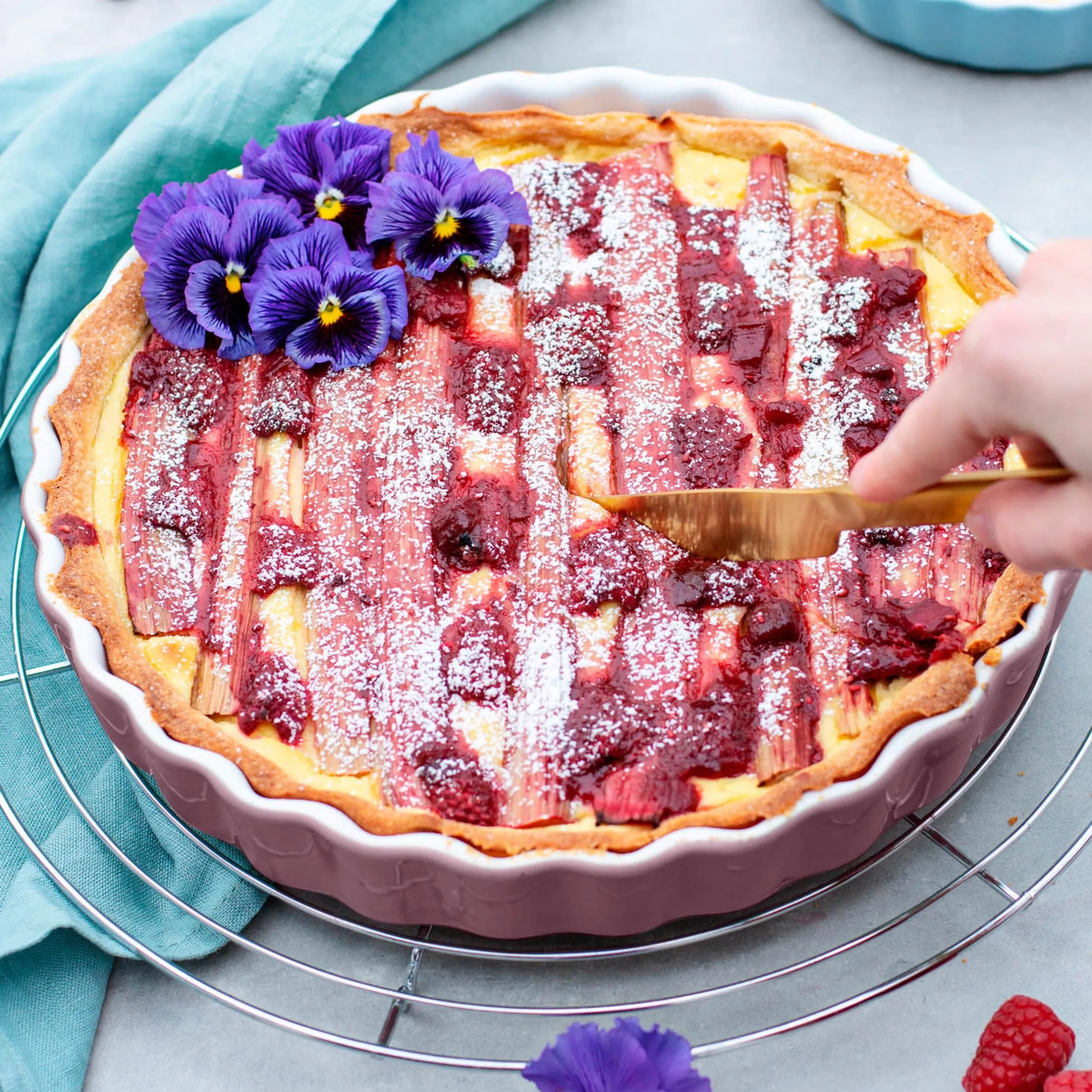 Tarteform 27 cm, Keramik KITCHEN TIME Berry
