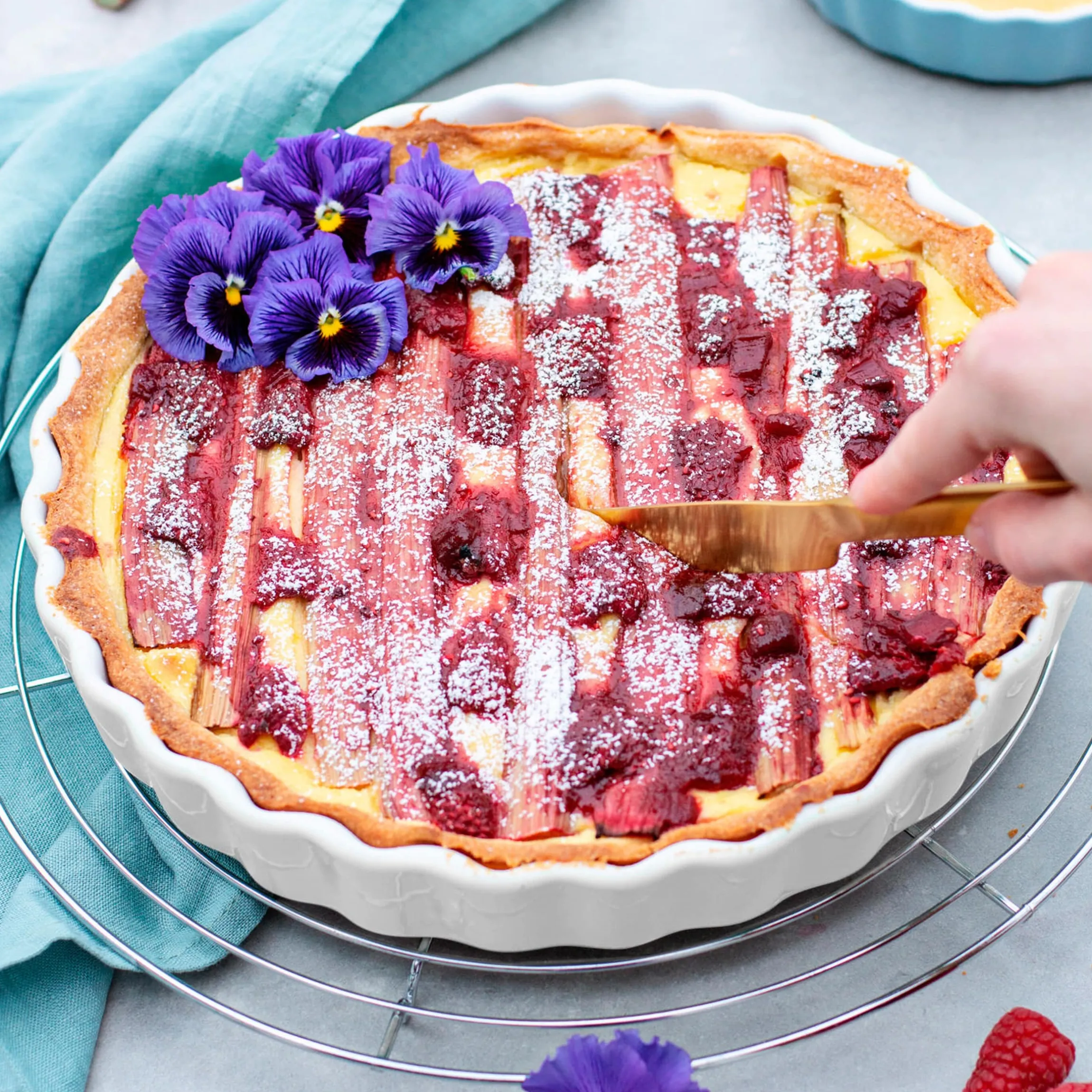 Tarteform 27 cm, Keramik KITCHEN TIME Weiß
