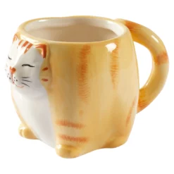 Teetasse „Katze“, 200 ml orange