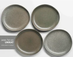 Tellerset, Keramik Marlena 6 x Speiseteller, 6 x Suppenteller