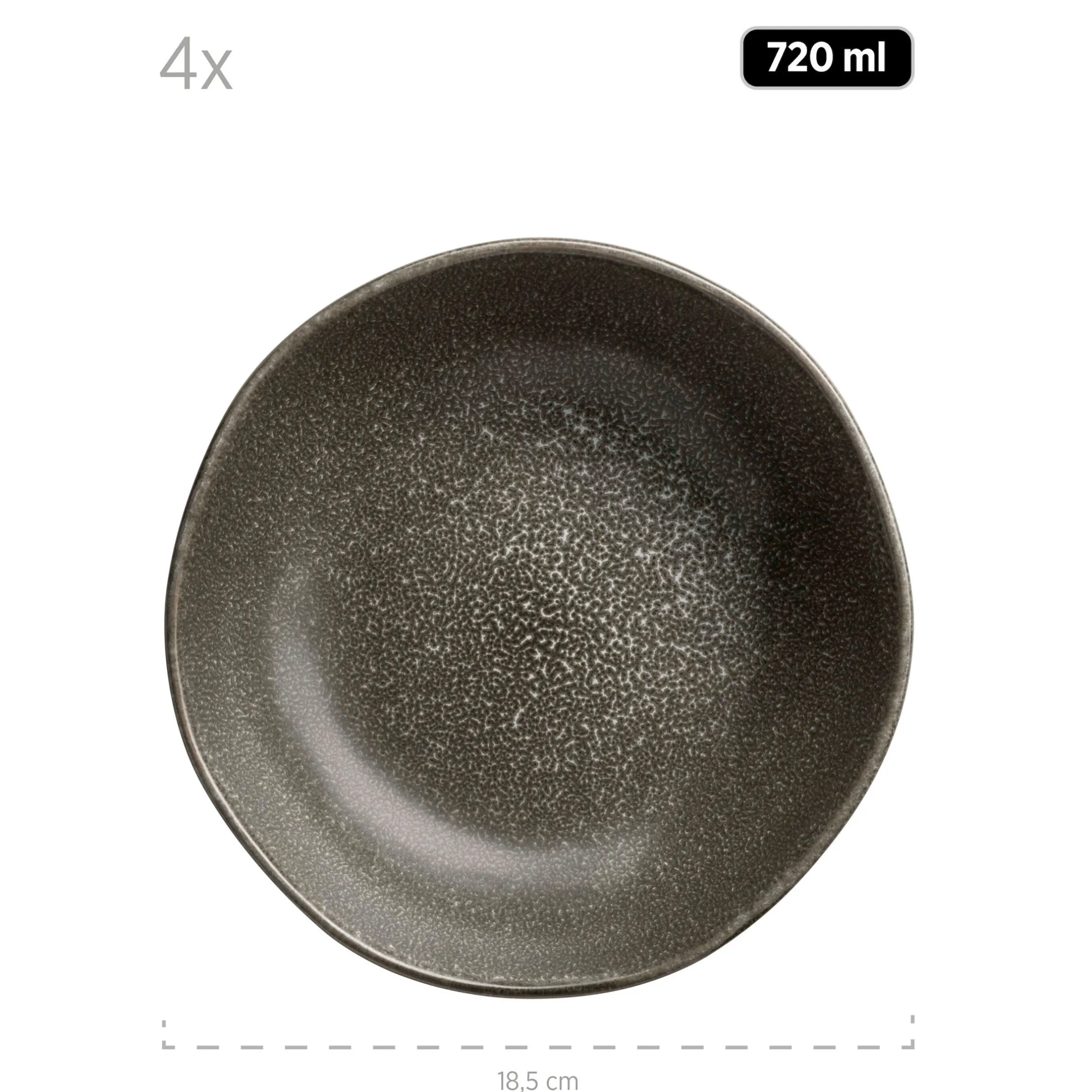 Tellerset, Keramik Marlena 6 x Speiseteller, 6 x Suppenteller