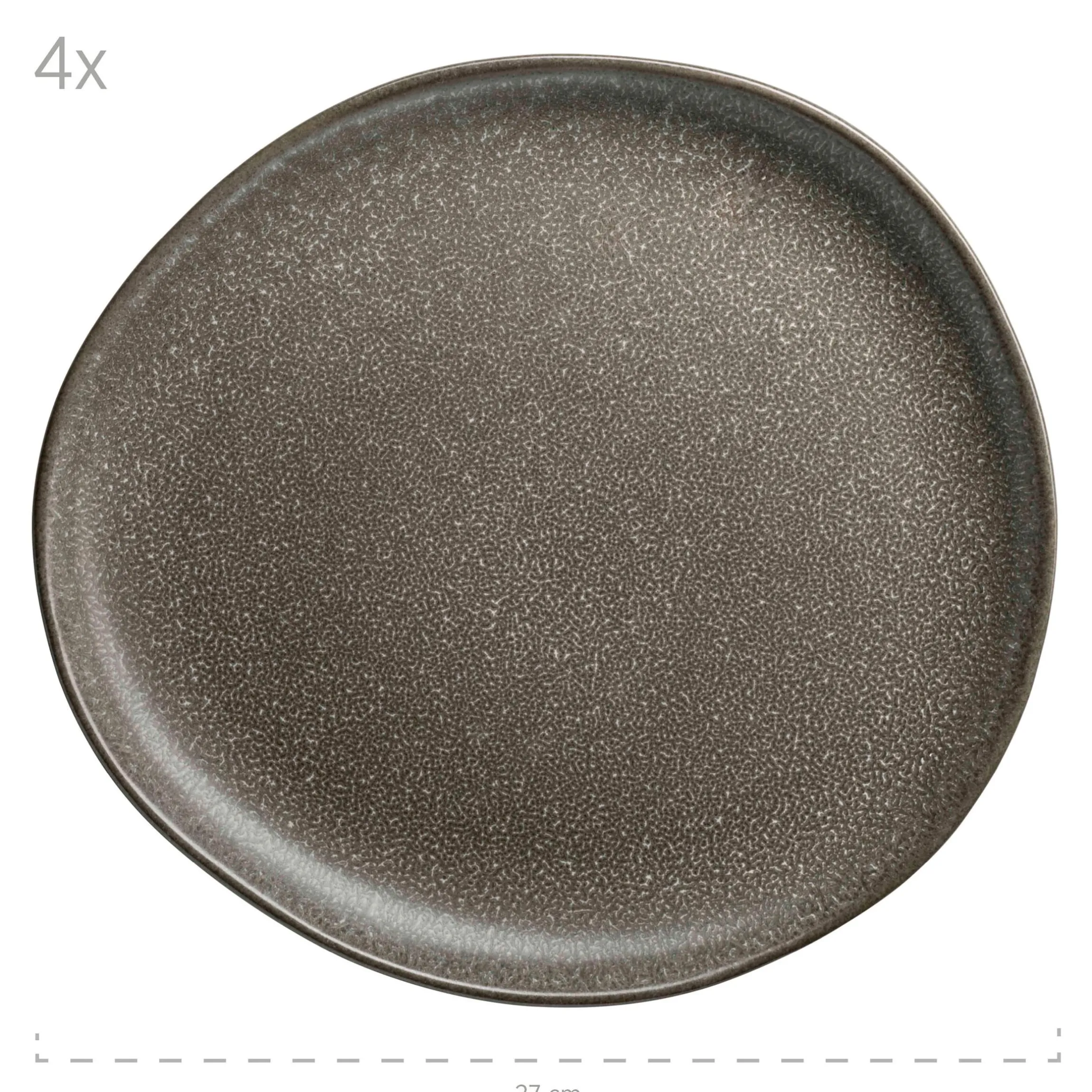 Tellerset, Keramik Marlena 6 x Speiseteller, 6 x Suppenteller