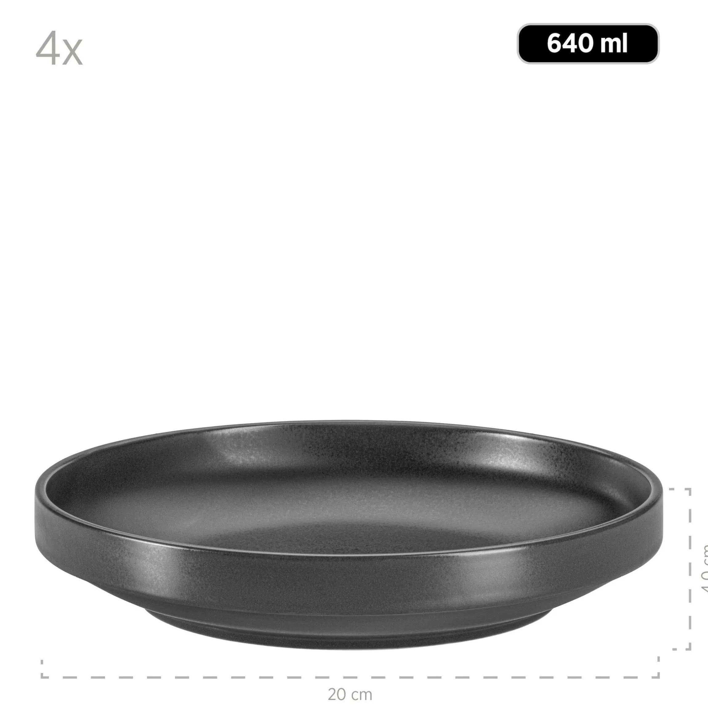 Tellerset, Porzellan Vada Weiß
