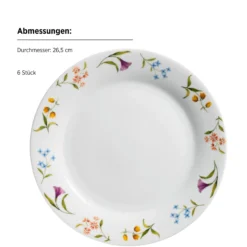 Teller-Set, Porzellan Zosma